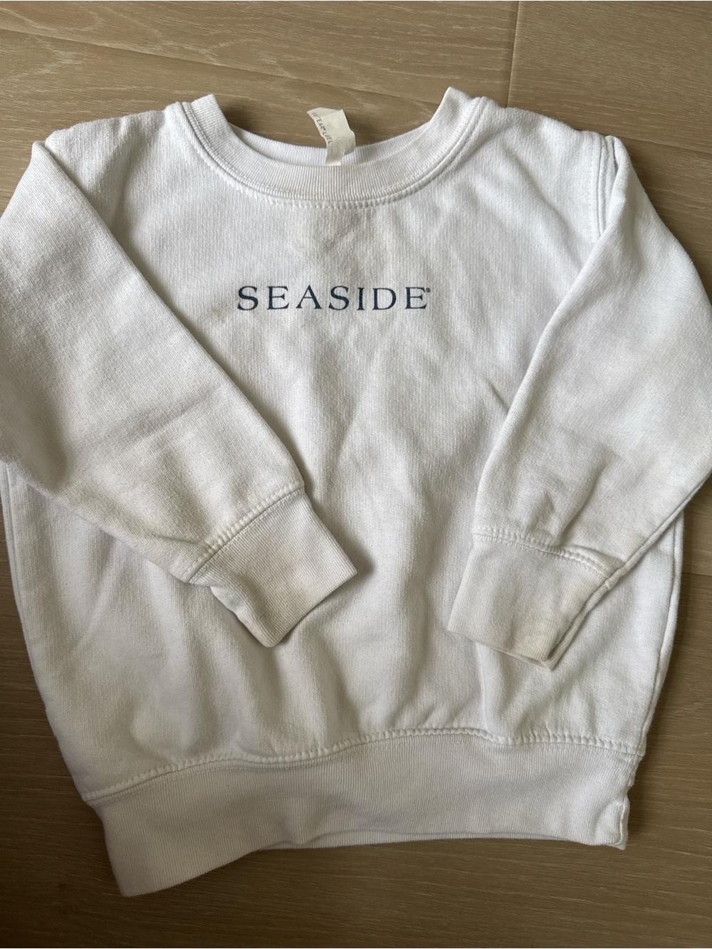 Kids Seaside White Crewneck Sweater